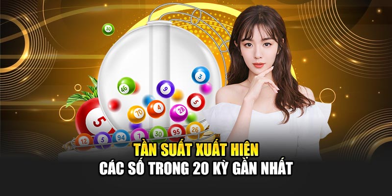 Tần suất xuất hiện các số trong 20 kỳ gần nhất